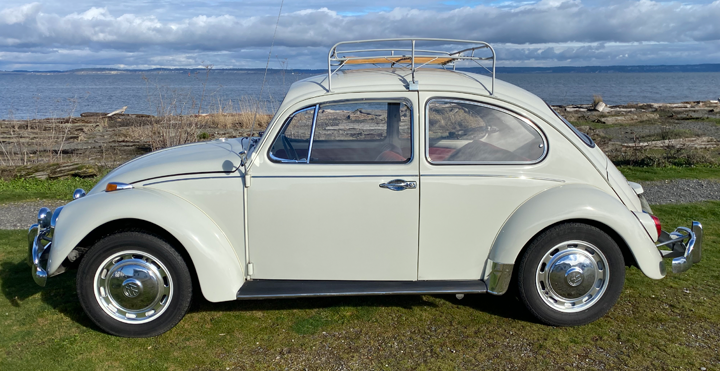 SOLD - L282 Lotus White '67 Beetle