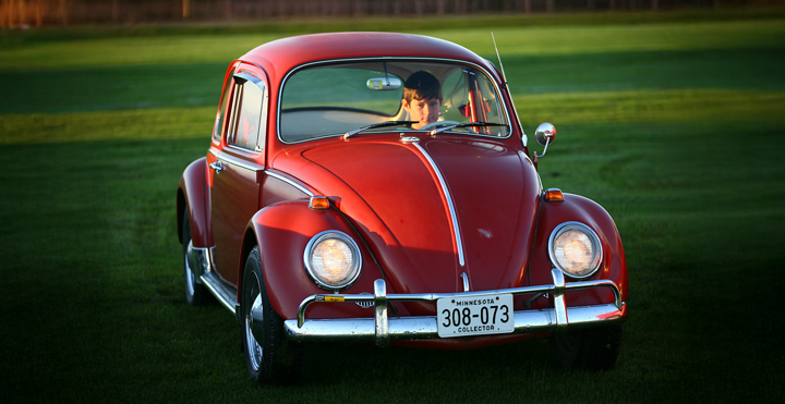 L456 Ruby Red 1965 Beetle