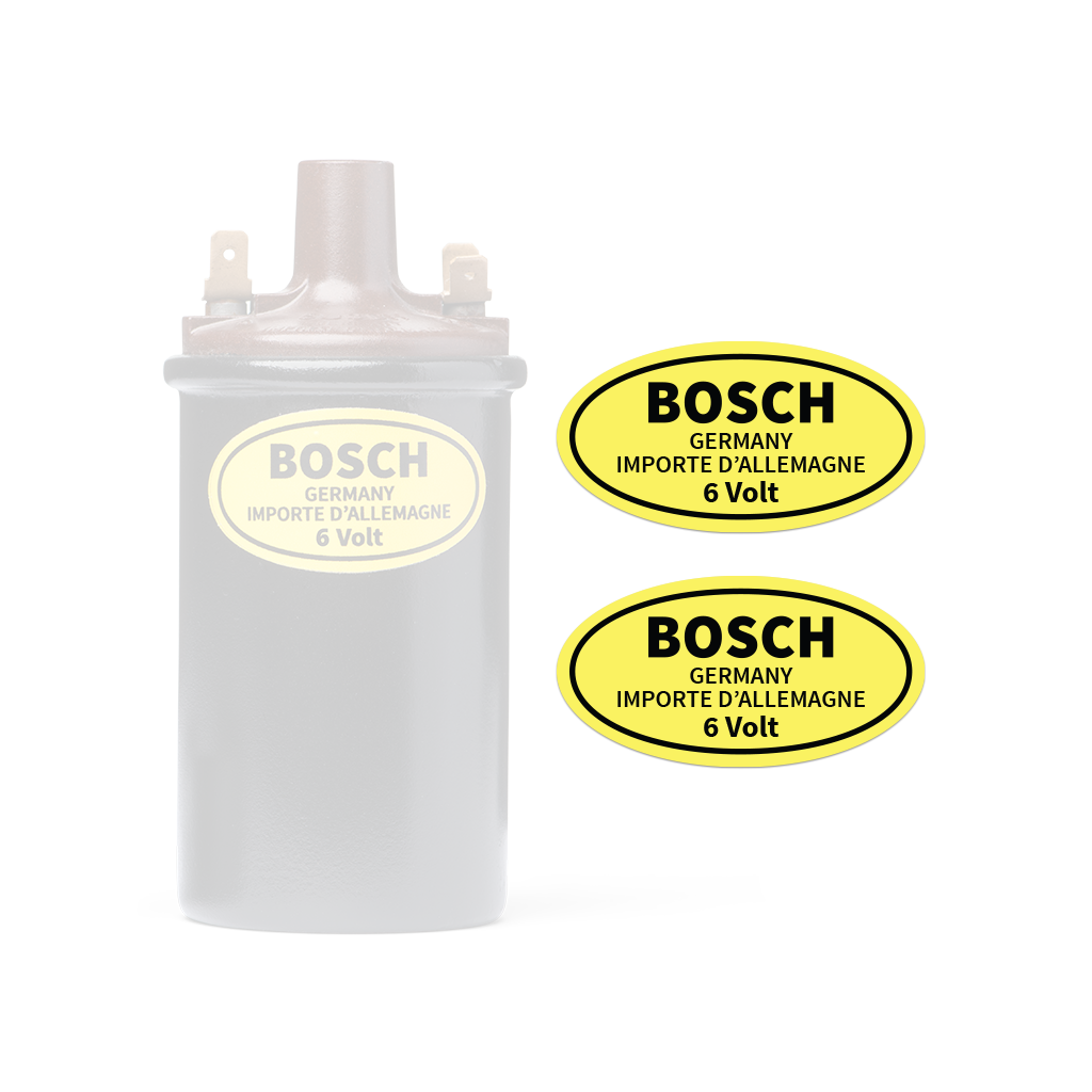 6V German Bosch Coil Decal Pack - coil not included