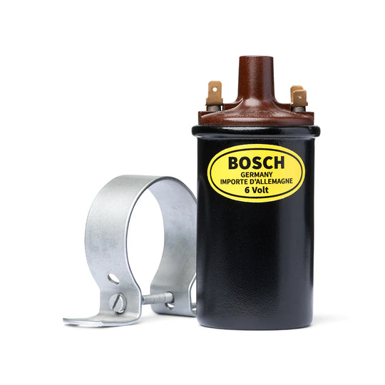 6V German Bosch Coil &amp; Bracket - Restored by Air-Cooled Artifacts — for classic Volkswagens