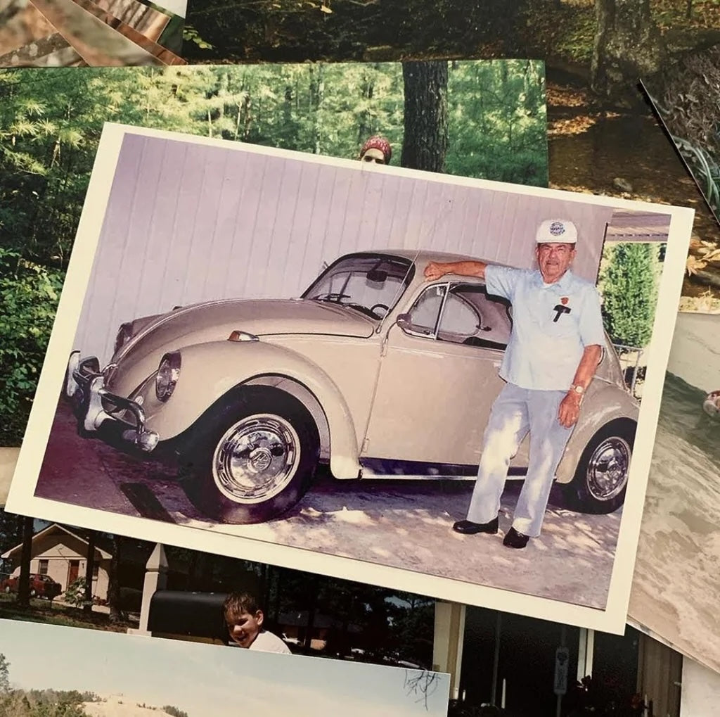 Eric's grandfather and his 1967 VW Beetle